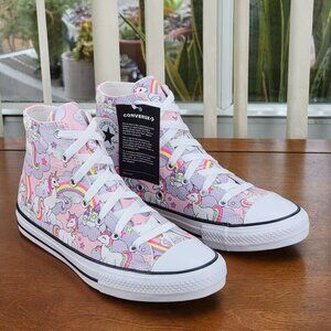 Converse Chuck Taylor All Star Hi Junior 'Neon Unicorn'  669107F Pink Foam NWB